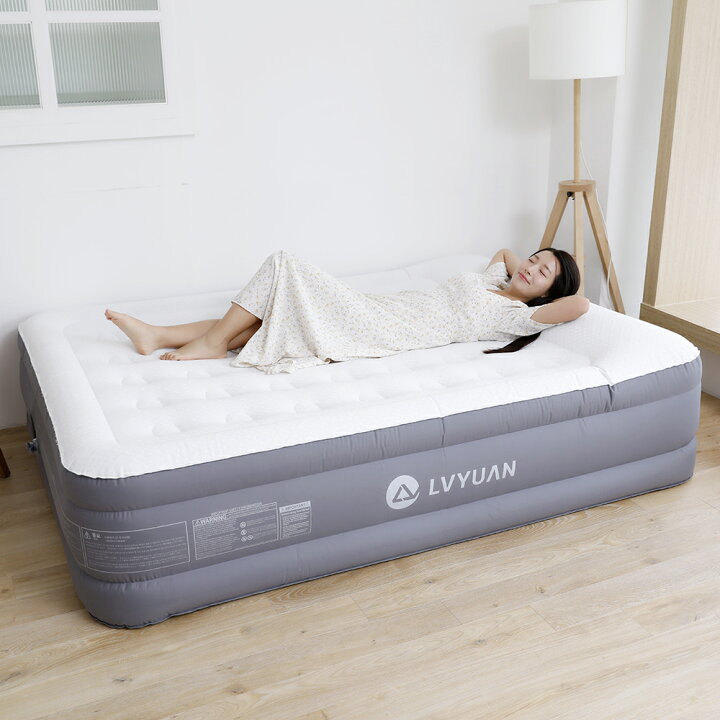楽天市場】LVYUAN エアーベッド 電動 極厚40CM 充電式ポンプ内蔵  