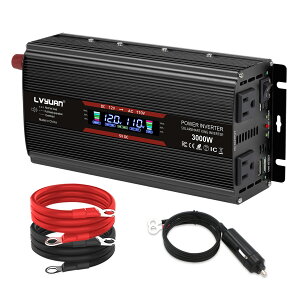 LVYUANiNGj12V/1500W(ő3000W) ԍڃCo[^[ DC12Vij AC100Vi𗬁j ϊ J[Co[^[ zd//D/Ԓ/Lv/hБΉ ً}ő劈 d̑΍I 1N