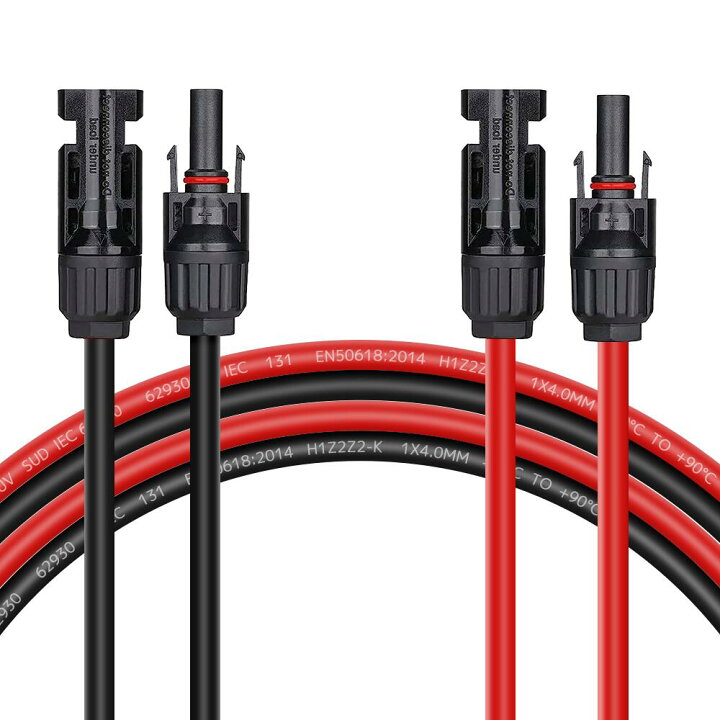 楽天市場】LVYUAN MC4 ソーラーケーブル 4sq 11AWG 長さ10m MC4 