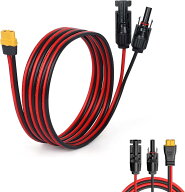 LVYUAN MC4 XT60 変換アダプター 変換コネクタ 3.5sq（12AWG） 最大300V（DC） 長さ3.5M 延長ワイヤー ソ…