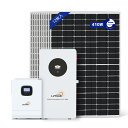 LVYUAN(リョクエン) 5000W単相2線式ハイブリッド発電・蓄電システム 家庭用蓄電池 +5000Wハイブリッドインバーター 単…