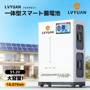 �y�N�[�|���K�p��416,499�~�zLVYUAN(�����N�G��) 51.2V/314Ah 16.07kWh�����_�S���`�E���C�I���o�b�e���[�yEVE Grade-A�Z���E5�N�ۏ؁z�ƒ�p�~�d�r �ƒ�p�\�[���[�V�X�e�� �I�t�O���b�h�A�L�����s��