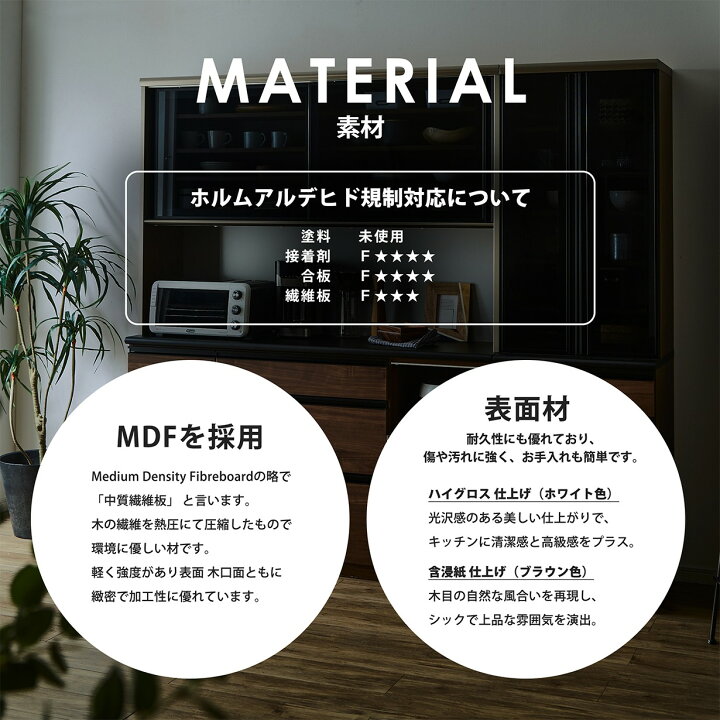 楽天市場】キッチンボード オープンタイプ 食器棚 幅160cm 日本製 