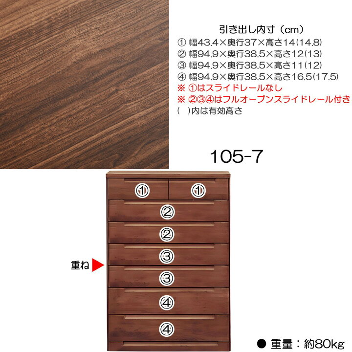 楽天市場】チェスト タンス たんす 木製 おしゃれ 衣装ケース 洋服 