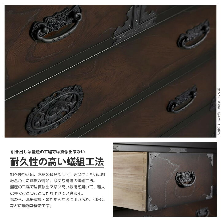 楽天市場】民芸箪笥 和たんす 和風 88cm 整理ダンス 欅ケヤキ : 激安 