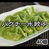 もちもち国産パクチー水餃子40個 送料無料 大きい もちもち 冷凍餃子 水餃子 銘柄岩中ポーク 国産 豚肉 …