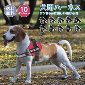 【名入れ可】 犬 ハーネス 名前 胴輪 単品 名入れ イニシャル 簡単装着 引っ張り防止 抜けない 小型犬 中型犬 大型犬 かわいい 散歩 お出かけ アウトドア 迷子防止 通気性 ナイロン マジックテープ ハンドル付き