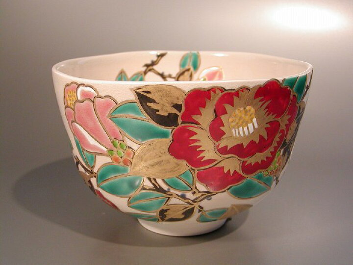 楽天市場】茶道具 抹茶茶碗御本手 椿絵京焼 伊坂清香作 : 佐藤大観堂