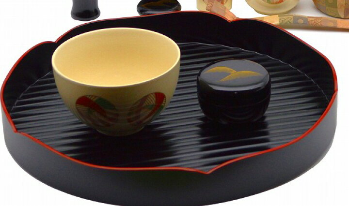 楽天市場】茶道具茶箱11点セット掻合塗り 遠山絵、花点前（てまえ 