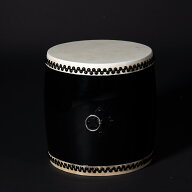 エイサー太鼓 黒色 エイサー大太鼓 1尺3寸（鼓面39cm） 女性向 バチ1本付