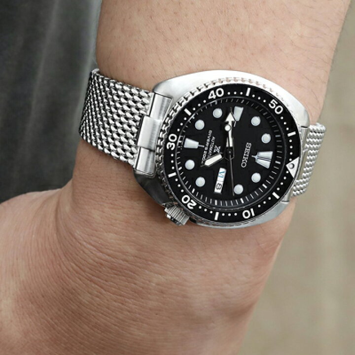 楽天市場】22mm MiLTAT Massy メッシュバンド ステンレススチール 
