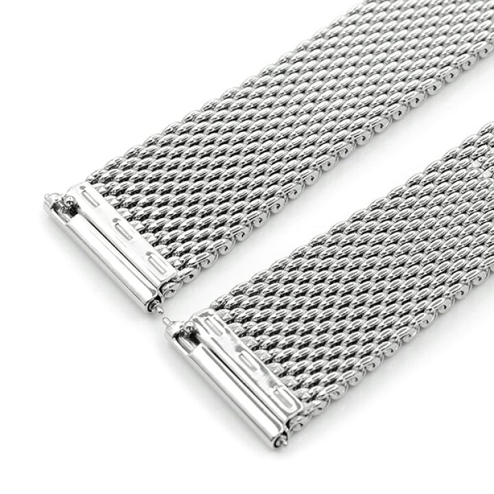 楽天市場】19mm MiLTAT 時計ベルト ミラネーゼメッシュバンド 