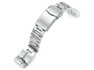 20mm メタル時計バンド ステンレススチール RAZOR ブレスレット Vクラスプ for セイコー ヒストリカルコレクション ファーストダイバー 現代デザイン 62MAS SPB051, SPB053, SBDC051, SBDC053, SBDC055, SBDC077