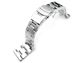 19mm メタル時計バンド ステンレススチール オイスター ブレスレット ストレートエンド 直径2.5mmバネ棒対応