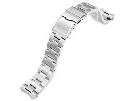 20mm メタル時計バンド ステンレススチール オイスターU ブレスレット バトンクラスプ for セイコー メカニカルダイバーズ 1968 ヘリテージ MM200 SBDC125, SBDC127, SBDC133, SBDC167 / GMT SBEJ009, SBEJ011, SBEJ013, SBEJ019他