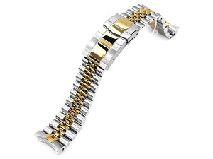22mm ���^�����v�o���h �X�e�����X�X�`�[�� �W���r���[ �u���X���b�g �c�[�g�� IP�S�[���h �T�u�}���[�i�N���X�v for �Z�C�R�[ �_�C�o�[ SKX007, SKX009, SKX011��