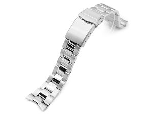22mm ���^�����v�o���h �X�e�����X�X�`�[�� �I�C�X�^�[ �u���X���b�g �c�[�g�� V�N���X�v for ORIENT �I���G���g �X�|�[�c �_�C�o�[�X�^�C�� Kamasu MAKO III RN-AA0810N, RN-AA0811E, RN-AA0812L��