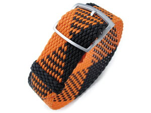 22mm MiLTAT Perlon �p�[�����X�g���b�v �u���b�N&�I�����W �T���h�u���X�g�o�b�N��