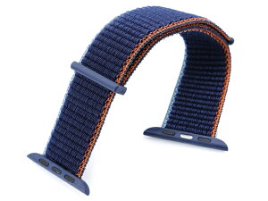 22mm MiLTAT ���v�o���h �i�C���� �l�C�r�[�u���[ �X�|�[�c���[�v for �A�b�v���E�H�b�` 42mm/44mm/45mm