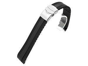 21mm StrapXPro SMX02A ���v�x���g �o���J�i�C�Y�h ���o�[ �u���b�N �J�[�u�h�G���h for �Z�C�R�[ �v���X�y�b�N�X �X�s�[�h�^�C�}�[ �\�[���[�N���m�O���t SBDL095, SBDL097, SBDL097��