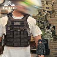 TAILOR JAPAN プレートキャリア タクティカルベスト サバゲーベスト モールシステム対応 クイックリリー…