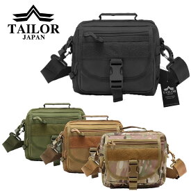 TAILOR JAPAN ショルダーバッグ ショルダーポーチ ミリタリーポーチ タクティカルポーチ サバゲー キャンプ サバイバルゲーム 装備 サバゲー装備 ユーティリティポーチ メンズ バッグ 多機能ポーチ 小物入れ 収納 モール 1000Dナイロン