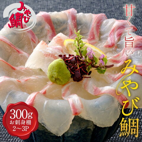 みやび鯛 刺身 (冷凍柵) 300g