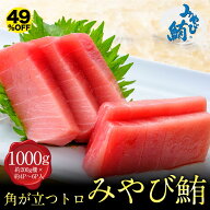 【49%OFF★6/11 01:59まで】みやび鮪 「▲中トロ1000g」中トロ 1000g 1kg 本マグロ 中とろ マグロ 小分け…