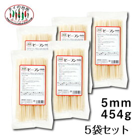 【5袋セット】タイの台所 タイビーフン 5mm センレク 454g ライスヌードル 米粉麺 グルテンフリー タイ料理 食材 まとめ買い tf-cpn