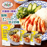【3個セット】 タイで食べた カオマンガイ セット ペースト ソース タイ風 チキンライス 118g 約2人前 タ…