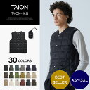 【公式】TAION (タイオン) ベーシック Vネックボタン インナーダウンベスト メンズ (TAION-001)