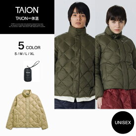 【公式】TAION (タイオン) シティ パッカブル ハイネック ダウンジャケット ユニセックス(TAION-102JKCI)