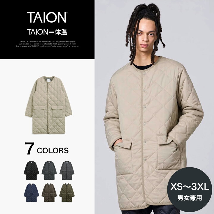 楽天市場】【公式】TAION（タイオン）シティ パイピングクルーネック 