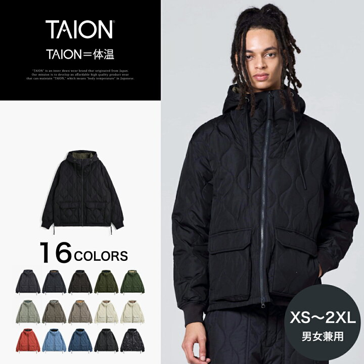 楽天市場】【公式】TAION (タイオン) ミリタリー Wジップ ダウン 