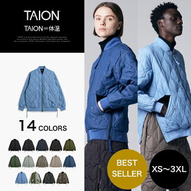 ［2/10(火)限定ポイント5倍］ 【公式】TAION (タイオン) ミリタリー MA-1 ダウンジャケット ユニセックス(TAION-111M1ML-1)