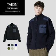 【公式】TAION (タイオン) ノンダウン ミリタリー ハイネックネックWジップ ニット メンズ レディース(TA…