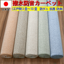 はっ水 撥水 カーペット 10畳 じゅうたん 絨毯 日本製 防音 防炎 防ダニ 抗菌 防臭 遊び毛防止 丸巻き 江戸間10畳 十畳 352×440cm 長方形 サイズ KYY 【PPミックス10帖】