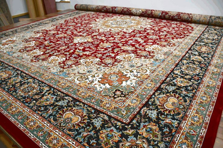 楽天市場】絨毯 300x400cm （10畳中敷きラグ）ペルシャ絨毯 