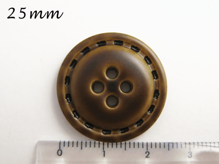 楽天市場】レザー調・革調 （3色展開）ステッチ風 ボタン25mm×3個セット : ボタン・手芸用品のお店 TAISEI