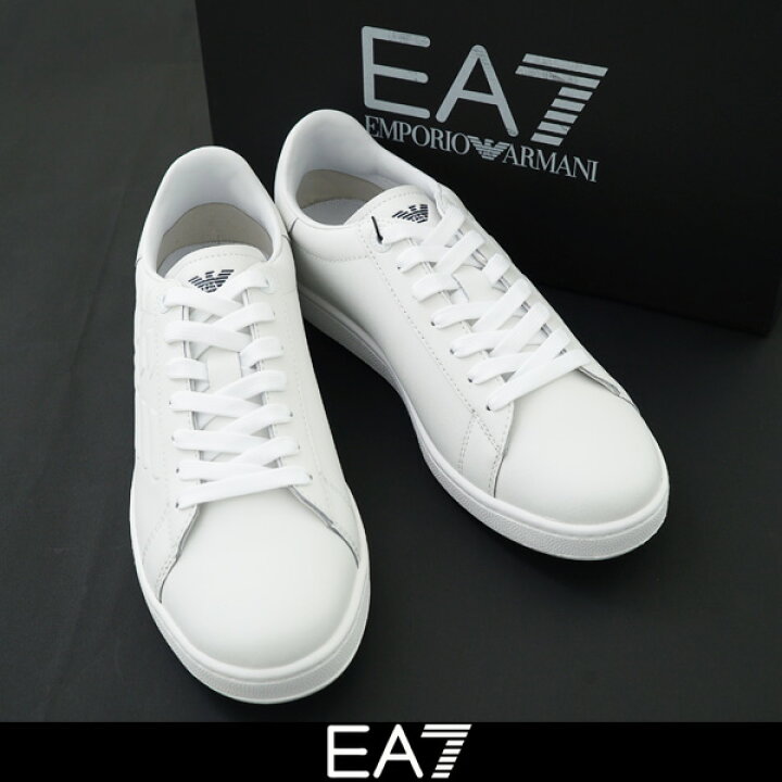 楽天市場】EMPORIO ARMANI（エンポリオアルマーニ）スニーカーホワイト 
