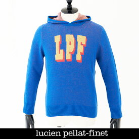 Lucien Pellat-finet(ルシアンペラフィネ)ニットパーカーブルー系233 85428