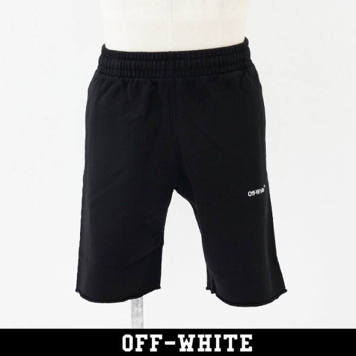 楽天市場】OFF-WHITE(オフホワイト)スウェットショートパンツハーフ 