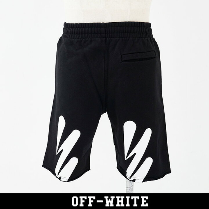 楽天市場】OFF-WHITE(オフホワイト)スウェットショートパンツハーフ 