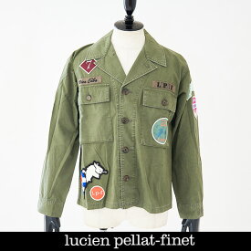 Lucien Pellat-finet(ルシアンペラフィネ)カジュアルシャツジャケットカーキ213 31706