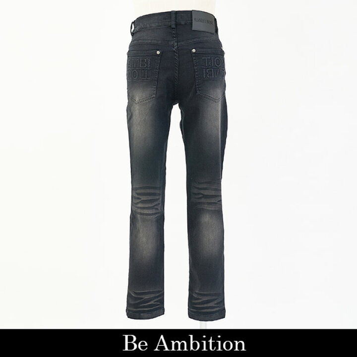 楽天市場】Be Ambition(ビーアンビション)デニムパンツブラックD22201 