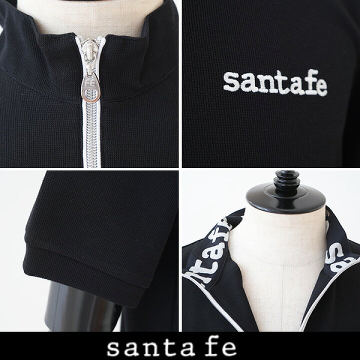 楽天市場】Santafe (サンタフェ)ジップアップ半袖トレーナーブラック 