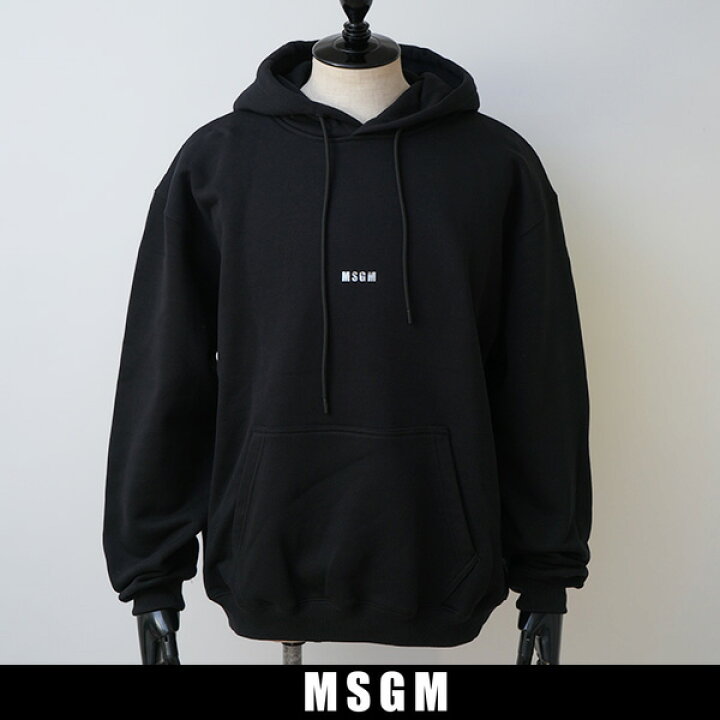 楽天市場】MSGM(エムエスジーエム)パーカーブラック3740MM132  