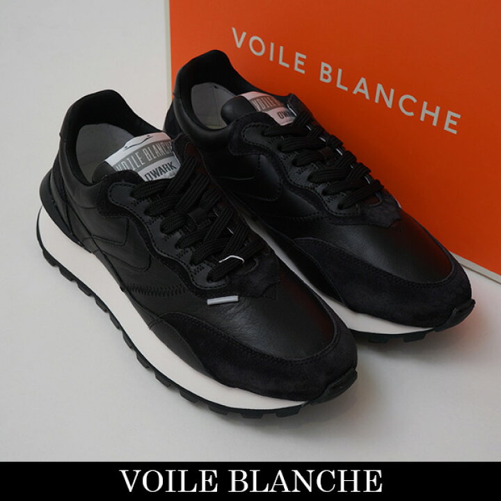 楽天市場】VOILE BLANCHE(ボイルブランシェ)スニーカーブラックQWARK 