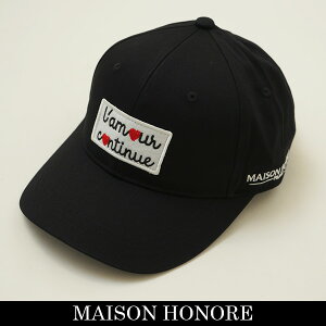 MAISON HONORE(���]���I�m���j�L���b�v�u���b�NBaseball Cap Daniel Wappen