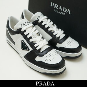 PRADA(�v���_)Downtown Sneakers(�_�E���^�E���X�j�[�J�[)�z���C�g×�u���b�N2EE364
